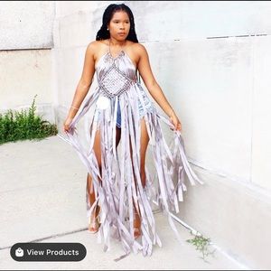Paradise Fringe Maxi Dress (Top)